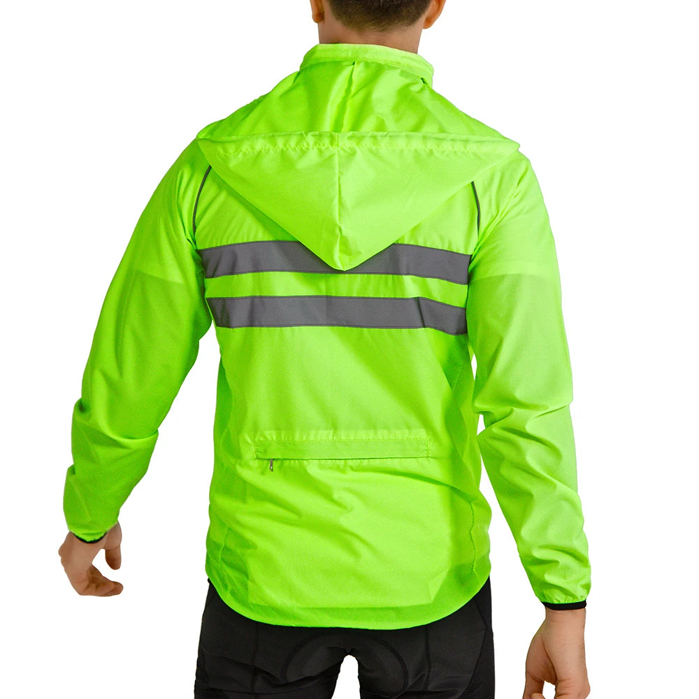 WOSAWE Men’s Packable Reflective Windproof Cycling Jacket